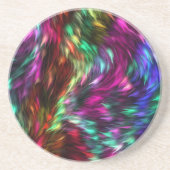 レインボースプラッシュガラスコースター コースター (正面)