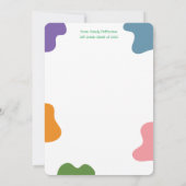 レインボースプラッシュフラットサンキューカード先生 サンキューカード (裏面)