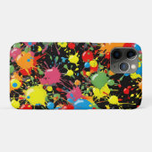 レインボースプラッシュペイントドロップPD Case-Mate iPhoneケース (裏面(横))