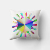 レインボースプラット装飾用クッション クッション (裏面)