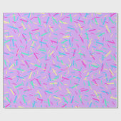 レインボースプリンクルズラッピング紙 ラッピングペーパー (フラット)