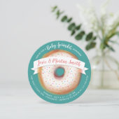 レインボースプリンクルードーヌベビーシャワーベビースプリンクル 招待状 (スタンド正面)