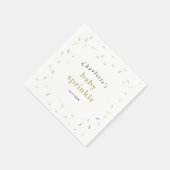 レインボースプレッレスベビースプレッル招待状 スタンダードカクテルナプキン (角)