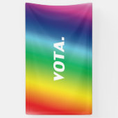 レインボースペインのカラーゲイプライドlgbtの投票 横断幕 (縦)