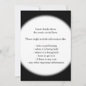 レインボースペクトルミュージックノートリサイタル招待状 招待状 (裏面)