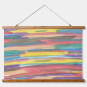 レインボースペクトル抽象芸術 吊り下げ型タペストリー (正面)