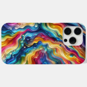 レインボースペクトル,レインボー迷彩柄数々の,カラー Case-Mate iPhoneケース (裏面 (横))