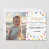 レインボースポットサンキューカード誕生会 サンキューカード (正面)