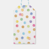 レインボースポットサンキューラベル誕生日パーティー ギフトタグ (裏面)