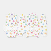 レインボースポットパステルお気に入りボックスバースデーパーティー フェイバーボックス (折り畳みなし)