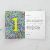 レインボースポットファースト誕生日カード カード (内部)