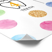 レインボースポット誕生日マイルストーンポスター ポスター (角)