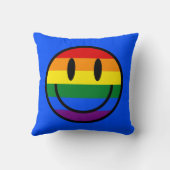 レインボースマイリーフェイス クッション (裏面)