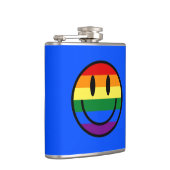 レインボースマイリーフェイス フラスク (右)