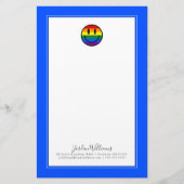 レインボースマイリーフェイス 便箋 (正面)