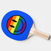 レインボースマイリーフェイス 卓球ラケット (横)