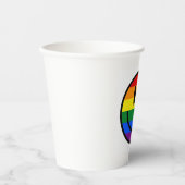 レインボースマイリーフェイス 紙コップ (正面)