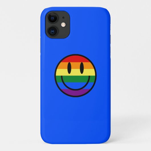 レインボースマイリーフェイス Case-Mate iPhoneケース (裏面)