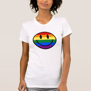 レインボースマイリーフェイス Tシャツ