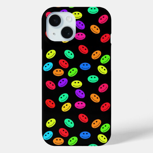 レインボースマイル顔 Case-Mate iPhoneケース (裏面)