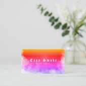 レインボースモークヴァップショップビジネスカード 名刺 (スタンド正面)