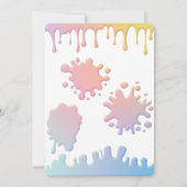 レインボースライムパーティの招待状 (裏面)