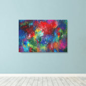 レインボースラッシュ キャンバスプリント (インサイチュ (ウッドフロア))