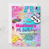 レインボースリーポバーバースデーパーティー 招待状 (正面)