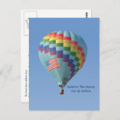 レインボースルー天国ホットエアバルーン ポストカード (正面/裏面)