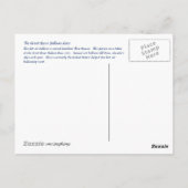 レインボースルー天国ホットエアバルーン ポストカード (裏面)