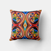 レインボースワーズ抽象芸術装飾用クッション クッション (裏面)