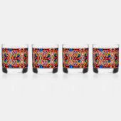 レインボースワーズ抽象芸術飲み物用品セット ウイスキーグラス (左)