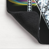 レインボースワールきらきら光るマウスパッド「M」ダイヤモンド マウスパッド (コーナー)