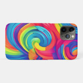 レインボースワールカオスデザイン Case-Mate iPhoneケース (裏面(横))