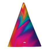 レインボースワールタイ染料バースデーパーティーハット パーティーハット (右)