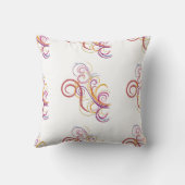 レインボースワールリバーシブル装飾用クッション クッション (裏面)