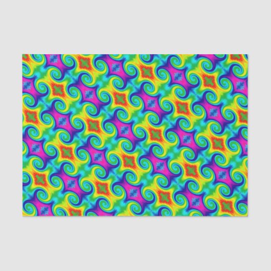 レインボースワール抽象芸術アートデザイン 薄葉紙 (正面)