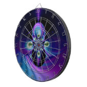 レインボースワール抽象芸術アート8 ダーツボード (正面右)