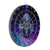 レインボースワール抽象芸術アート8 ダーツボード (正面左)