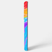 レインボースワール抽象芸術流体アート SAMSUNG GALAXYケース (裏面横)