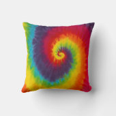 レインボースワール絞り染めグルーヴカッコいいィー クッション (裏面)