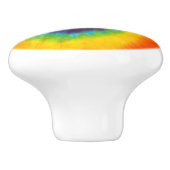 レインボースワール絞り染めグルーヴカッコいいィー セラミックノブ (側面)
