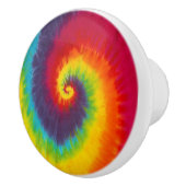 レインボースワール絞り染めグルーヴカッコいいィー セラミックノブ (右)