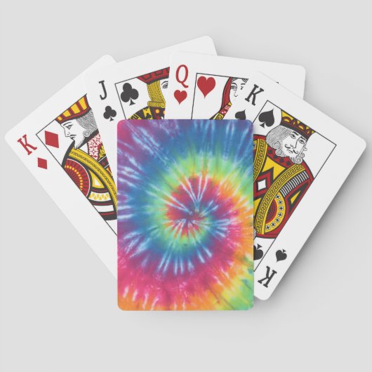 レインボースワール絞り染め自転車トランプ トランプ (裏面)