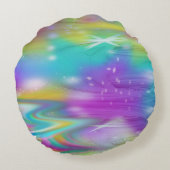 レインボースワール銀河系枕 ラウンドクッション (裏面)