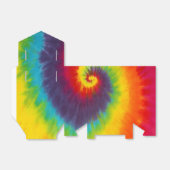 レインボースワール タイダイ グルービー クール カラフル パーティー フェイバーボックス (折り畳みなし)