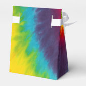 レインボースワール タイダイ グルービー クール カラフル パーティー フェイバーボックス (裏面サイド)