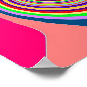 レインボースワールGroovyアートサイケデリックポップ・アートのポスター ポスター (角)