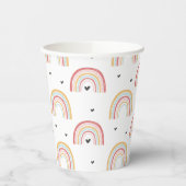 レインボーズとハートバースデーパーティー 紙コップ (左)