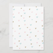 レインボーズとハートファースト誕生日招待状パステル 招待状 (裏面)